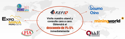 Kefid Machinery Atenderá la feria MiningWorld en Rusia