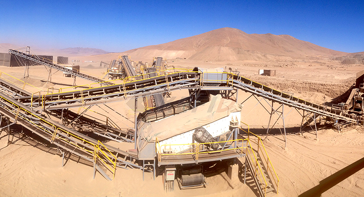 Línea de producción de trituración de mineral de hierro de 300-400t/h en Chile
