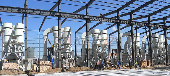 Línea de producción de desulfuración y molienda de piedra caliza de la planta de energía térmica